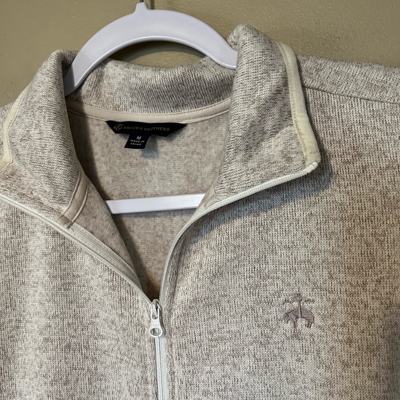 Brooks Brothers Fleece Sweater Zip Up Vest - Picture 4 of 8